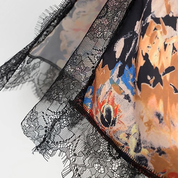 Floral Lace Slip Dress - Picture 5 of 7